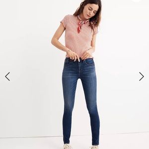 Madewell 10" High-Rise Skinny Jeans in Danny Wash